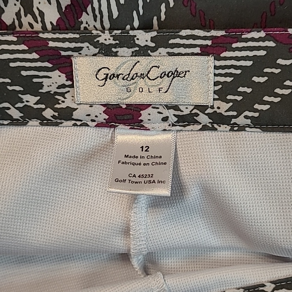 GORDON COOPER GOLF Plaid Gray and Red Women's Skirt SIZE 12 - Picture 8 of 12